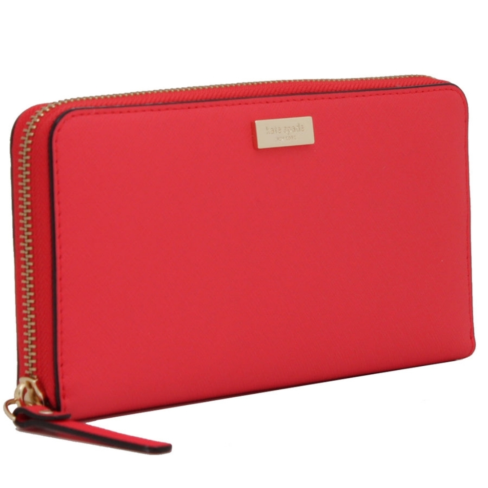 Kate Spade Newbury Lane Red Zip Around Wallet - Picture 15 of 15